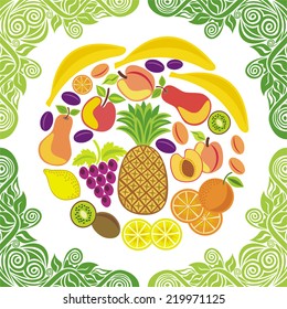 Fruits vector illustration