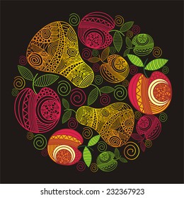 Fruits vector illustration