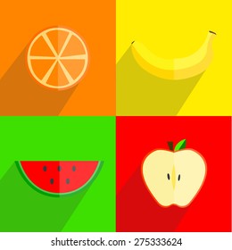 fruits vector illustration.