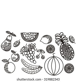 Fruits vector illustration
