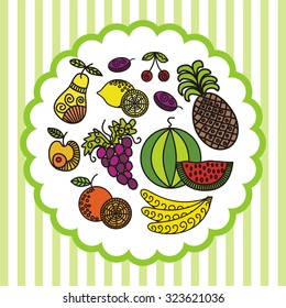 Fruits vector illustration