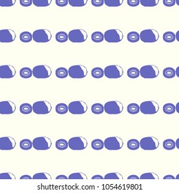 Fruits vector illustration on a seamless pattern background. Set of elements