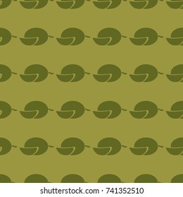 Fruits vector illustration on a seamless pattern background. Set of elements