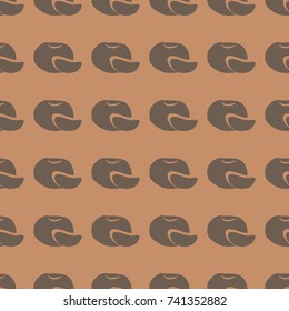 Fruits vector illustration on a seamless pattern background. Set of elements