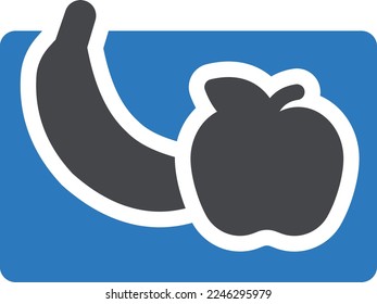 fruits  Vector illustration on a transparent background. Premium quality symbols. Glyphs vector icons for concept and graphic design. 
