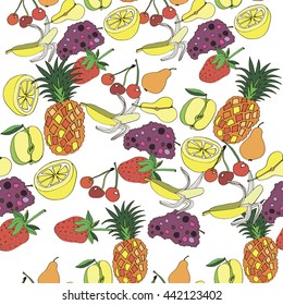 fruits vector pattern