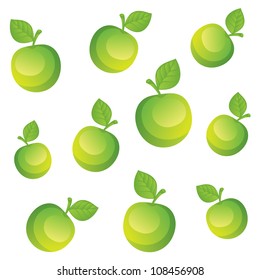Fruits vector seamless background
