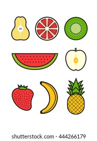 Fruits vector Set
