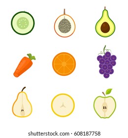 Fruits Vector Set