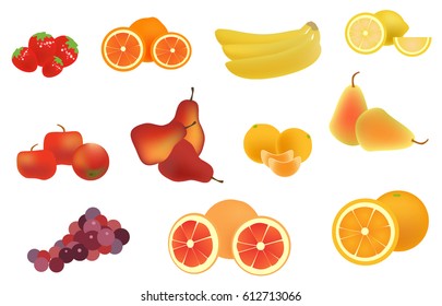 Fruits Vector Set