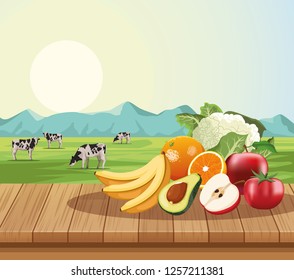 Fruits and vegetables