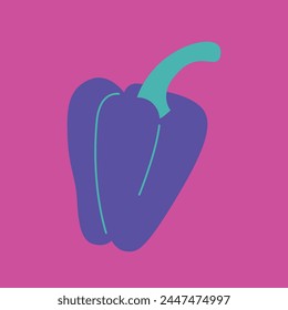 Fruits and vegetables abstract vector. Simple illustration vegetables, berries and fruits for social media, advertising, logo or menu.