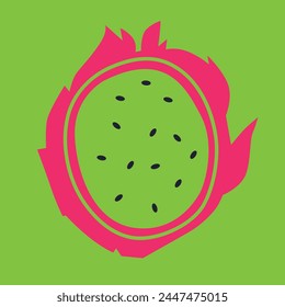 Fruits and vegetables abstract vector. Simple illustration vegetables, berries and fruits for social media, advertising, logo or menu.