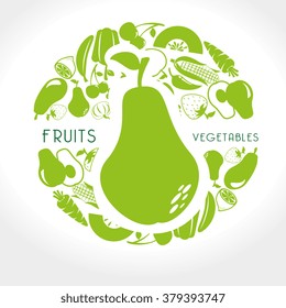 fruits and vegetables design 