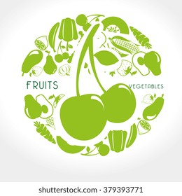 fruits and vegetables design 