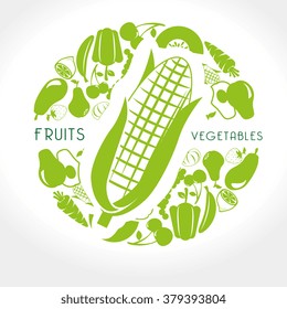fruits and vegetables design 