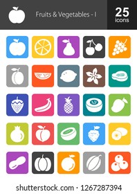 Fruits & Vegetables Filled Icons