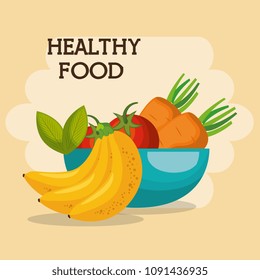 Fruits Vegetables Healthy Food Stock Vector (Royalty Free) 1091436935 ...