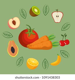 fruits and vegetables healthy food