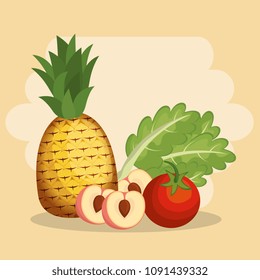 fruits and vegetables healthy food
