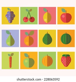 Fruits and Vegetables Icons