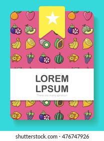 Fruits and vegetables icons set,eps10