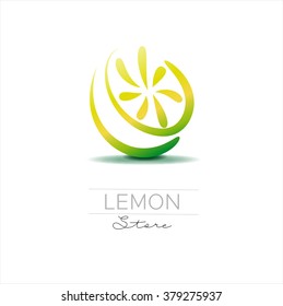 Fruits and Vegetables. Logo. Vector. Calligraphy