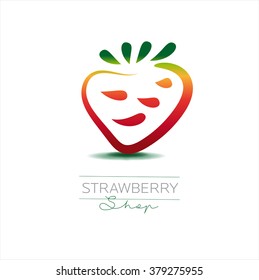 Fruits and Vegetables. Logo. Vector. Calligraphy