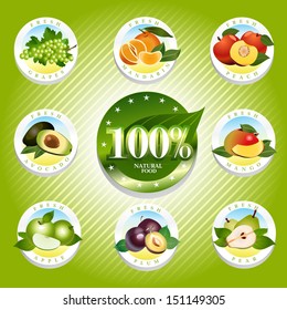 fruits and vegetables. Natural food
