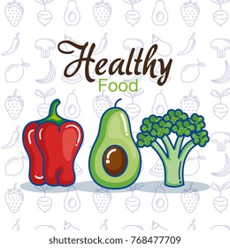 fruits and vegetables set icons