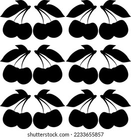 vector de silueta de frutas y verduras