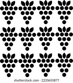 fruits and vegetables silhouette vector