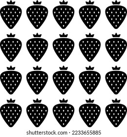 fruits and vegetables silhouette vector