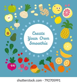 Fruits and Vegetables for Smoothies and Juicing
