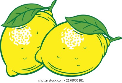Frutas Y Verduras - dos limones amarillos