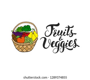 Fruits and Veggies in the basket