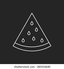 fruits watermelon line icon