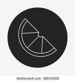 fruits watermelon line icon