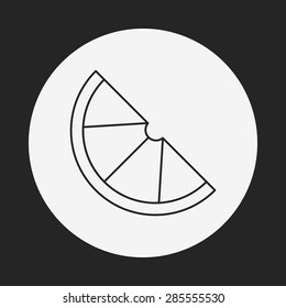 fruits watermelon line icon