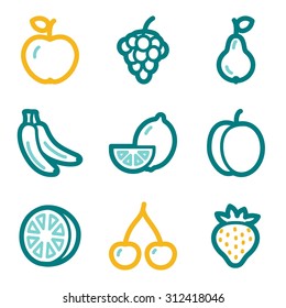 Fruits web icons