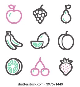 Fruits web icons