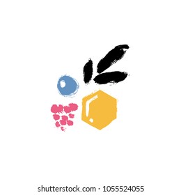 fruits wit honey
