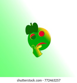
fruit-shaped emoticons, eps 10