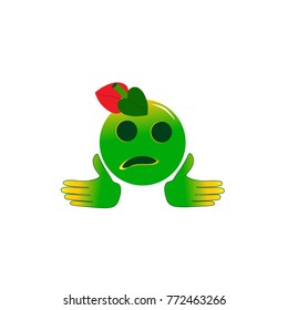 
fruit-shaped emoticons, eps 10