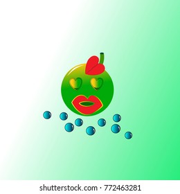 
fruit-shaped emoticons, eps 10