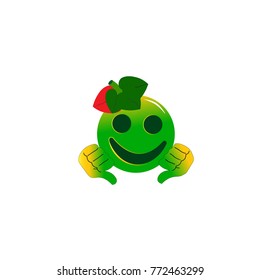 
fruit-shaped emoticons, eps 10