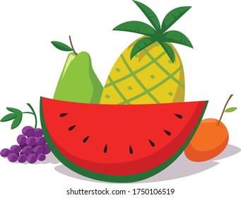 Frutos, principios de comida que deben comerse.
