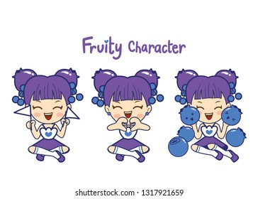 Fruity Character so cute.It is character for fruit product.