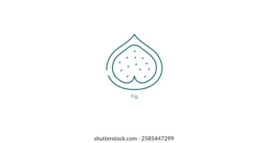 Fruity Fig Creamy Earthy Notes Vector Icon