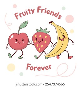 Fruity Friends Forever Vector Design